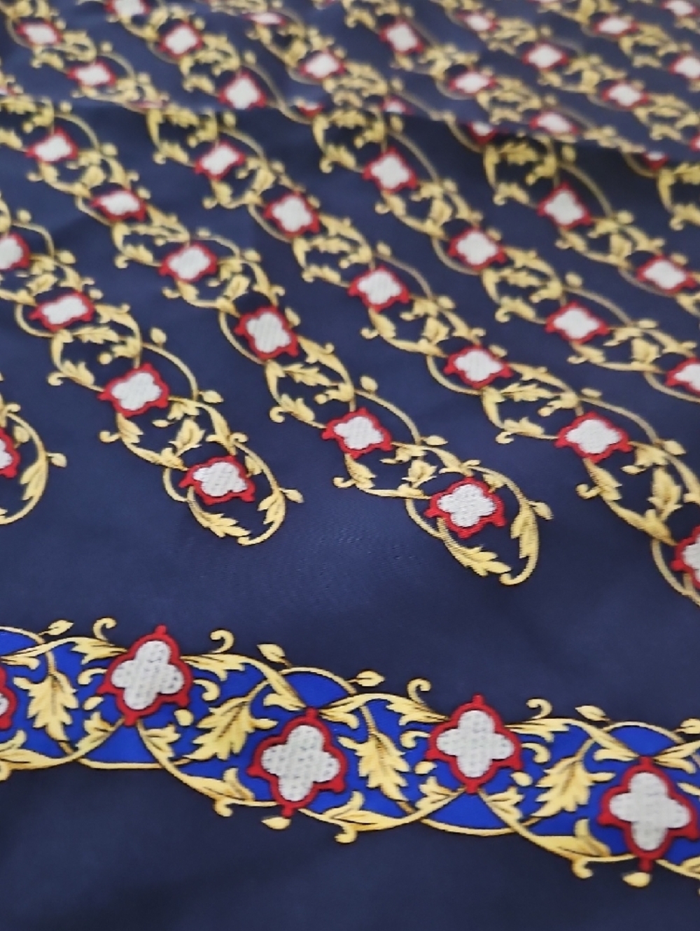 Dior Navy Silk Pocket Square - Picture 3 of 4